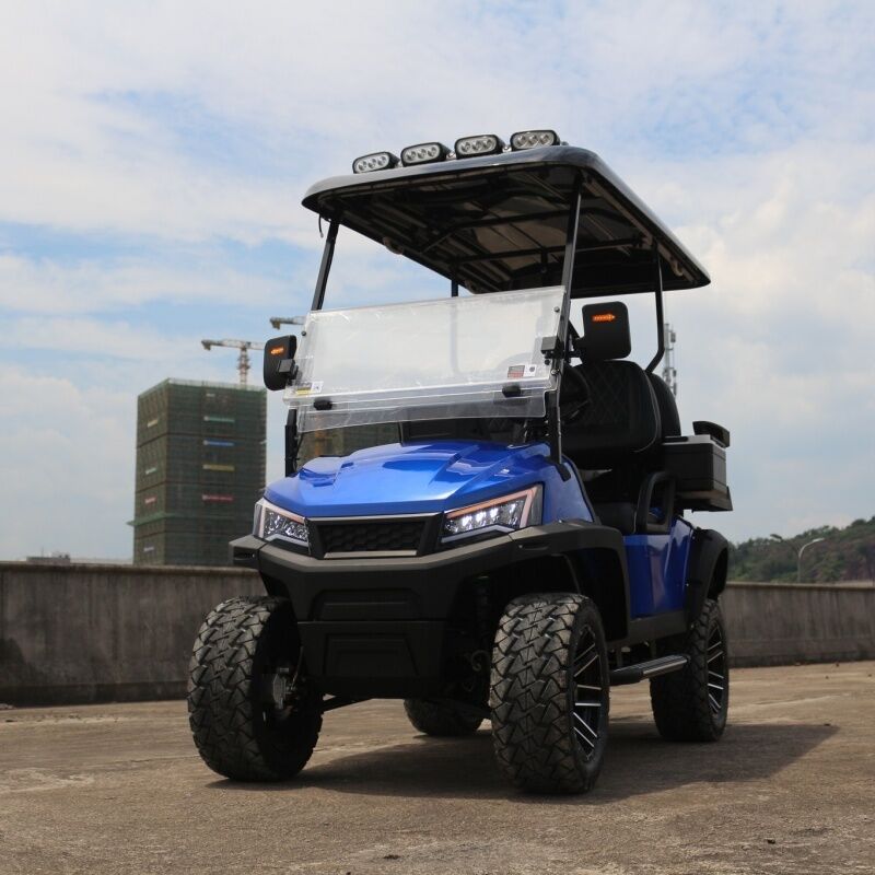 Off-Road Electric Utility Cart 4-Seater LED Roof Lights 72V 5KW Lithium Battery