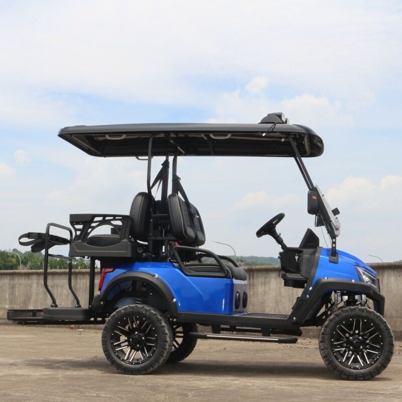 Off-Road Electric Utility Cart 4-Seater LED Roof Lights 72V 5KW Lithium Battery