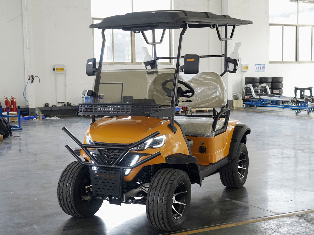 Street Legal Electric Lithium Battery 5kw Custom Color 2 Seater Golf Carts