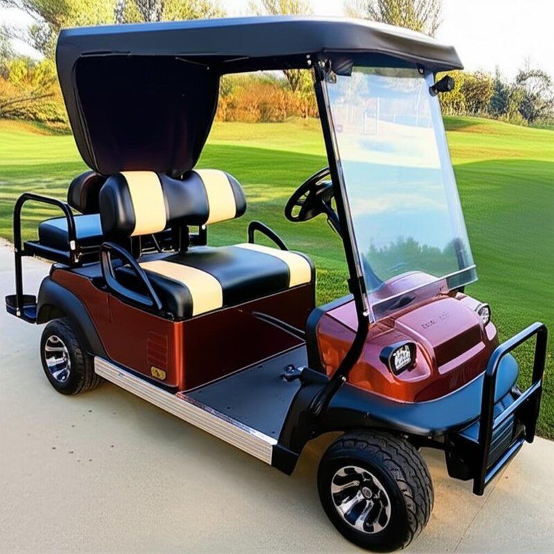 Premium Luxury Electric 2+2 4 Seater Golf Cart for Golf Course Resorts Community
