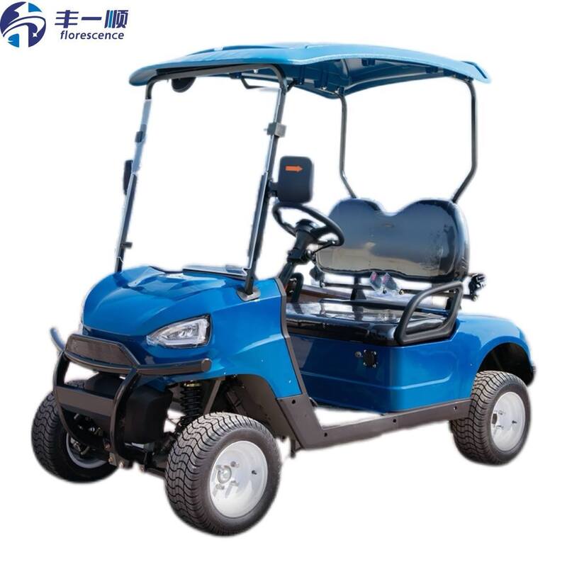 Florscence 2 Seaters Electric Golf Cart High-Efficiency 5kW Drive Long-Range Battery