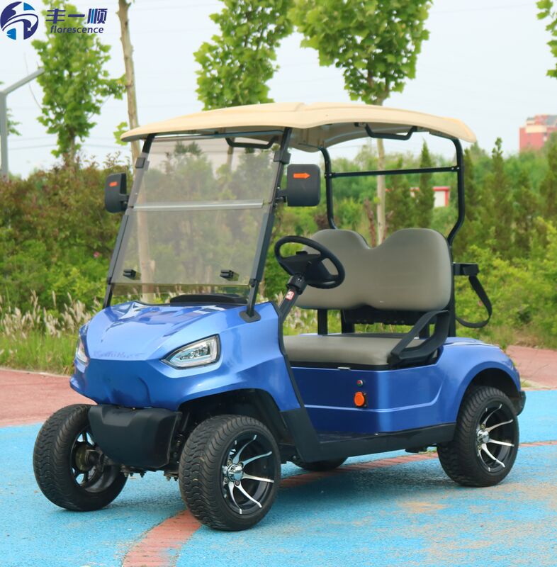 Florscence 2 Seaters Electric Golf Cart High-Efficiency 5kW Drive Long-Range Battery