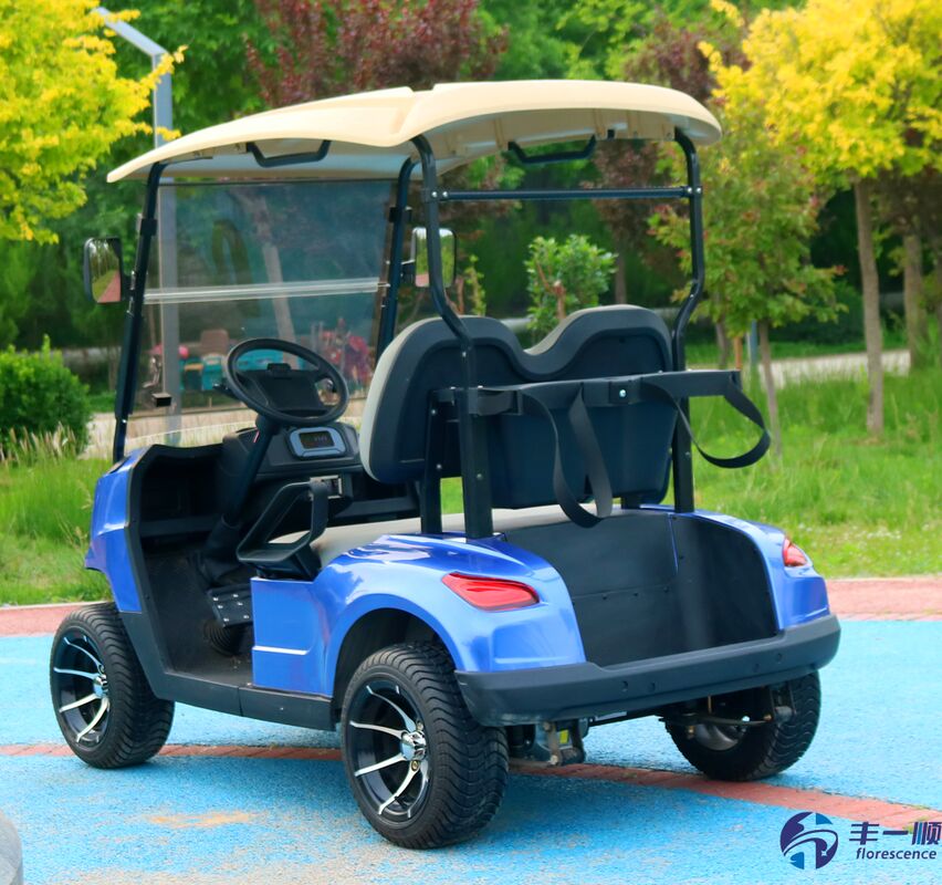 Florscence 2 Seaters Electric Golf Cart High-Efficiency 5kW Drive Long-Range Battery