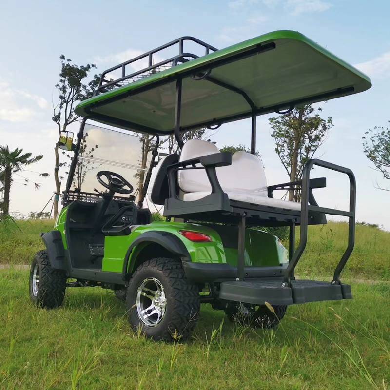 New Style  2+2 Seater Electric  Golf Cart  48V Street Legal  Long Range Smart Screen