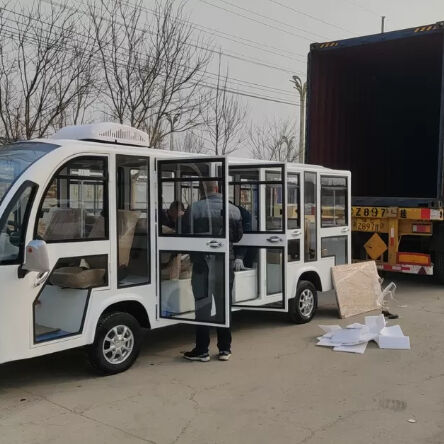 Utility Vehicle 72V Electric Tourist Car 8-23 Seats ODM Electric Sightseeing Car for Sale