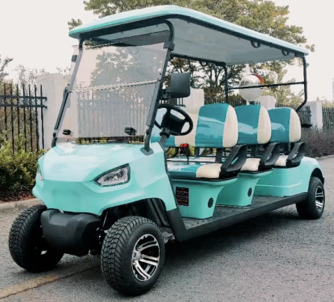 Chinese 6-Seater Electric Golf Cart  48V 5kW AC Motor for Hotels, Resorts & Golf Communities