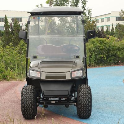 Electric Golf Cart With 2 Seater Gray Customizable OEM Supported Lithium Battery