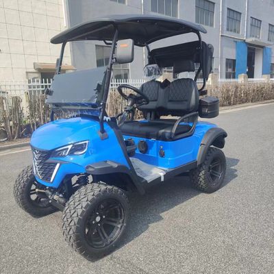 ইস্পাত ফ্রেম ইলেকট্রিক 2 সিটার গল্ফ কার্ট 60V স্ব-সমস্যা র্যাক পিনিয়ন স্টিয়ারিং