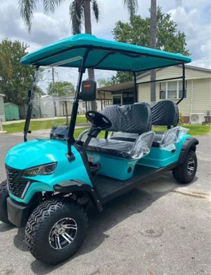 Powerful 60V 100AH Electric 4 Seater Golf Cart Driving Range Up To 90km