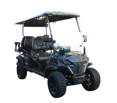 লিমোজিন বিলাসবহুল বগি ৬ আসনযুক্ত বৈদ্যুতিক গলফ কার্ট ৪+২ আর১২ ৪ কেডব্লিউ লিথিয়াম ব্যাটারি অফ রোড