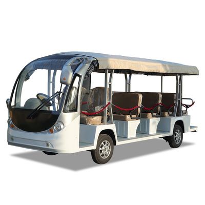 Without Door Sightseeing Bus Electric 14 Seats Mini Bus Without Air Conditioner