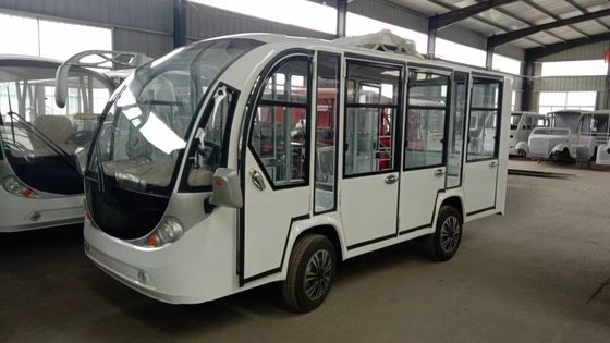 11 Passenger Electric Sightseeing Vehicle With 80km Range With Door And Air Conditioner