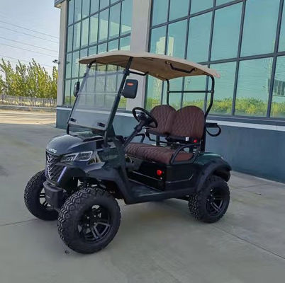 লিড-এসিড সেল 4000W এসি মোটর আরামদায়ক রাস্তার আইনি 2 সিটার বৈদ্যুতিক গল্ফ কার্ট
