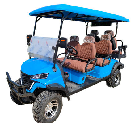New Buggy 4 Wheel 6-seater Electric Golf Cart with 3.5kw 60V100Ah Lead-acid battery Caddie Seat