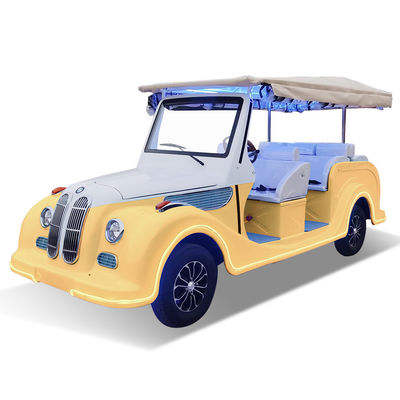 11 Seater Electric Classic Car Travel Retro Sightseeing Car With Awning For Adults