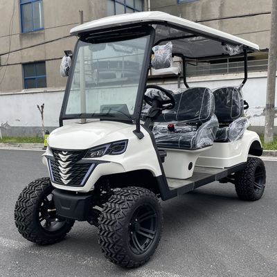 Off Road Electric 4 Seat Golf Cart New Style Design With Professional Instrument