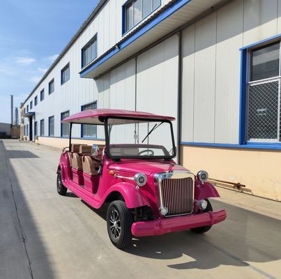 Classic Car 8 Seats  Electric Tourist Car Sightseeing Bus Three Rows Of Seats