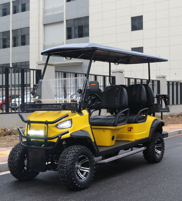 Yellow Color New 6 Seater Golf Cart High Quality Strong Power With Lithium Battery Wholesale Golf Carts