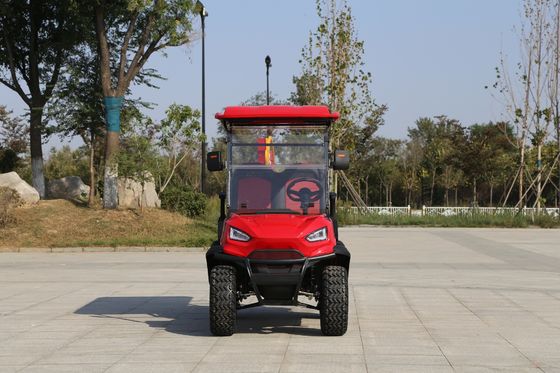 نموذج الشاحنة الرائدة ذو المرموقة الفاخرة عربة الغولف الكهربائية ذات الأربعة مقاعد الفاخرة التكنولوجية ، جماليات الداخلية الاختيار النهائي للسفر المرموق على المسار الأخضر