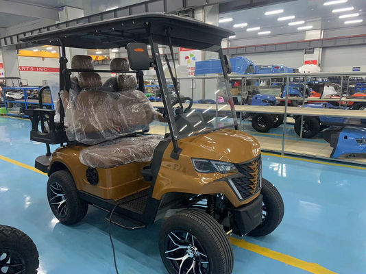 4 Seater Golf Car Cart Golf Buggy 72V Lithium Golf Electric Street Legal Cart Grill Front With Headlights
