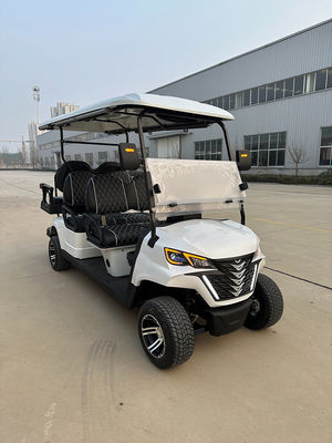 Street Legal 48V Electric Manual Big Wheel Golf Cart 6 Seats Forward Facing Speed Control  Turn Signal Arm Switch With Lithium