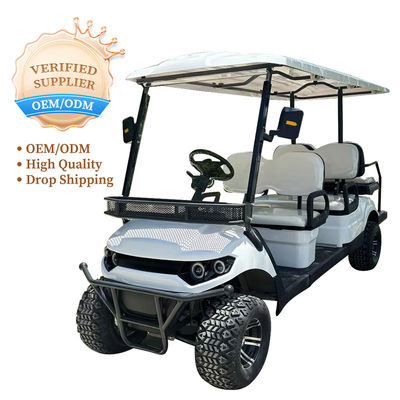36V 200Ah Lithium Batteries 4 Seater Electric Custom Wholesale  Golf Cart With Windshield Street Legal