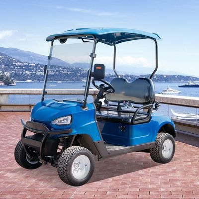Foldable Ev 2 Seat Classic Vintage Golf Carts With Mirrors And Bed Enclosed 72V Trolley