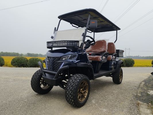 Black Four-Seater Electric Off-Road Golf Cart With Bucket Customizable Color And LOGO Available, OEM And ODM Available