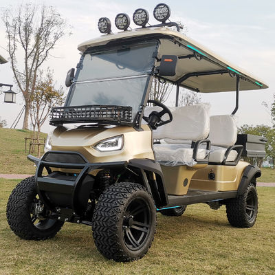 Four-Seater Pointed Dump Electric Golf Cart Customized With Color And LOGO And Provides CE Certification.