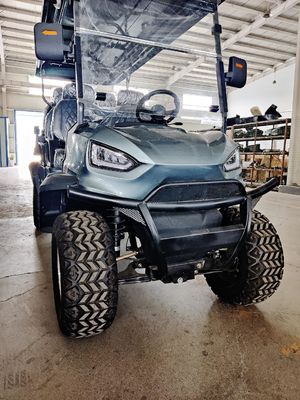 ৪+২ সিটার গ্রে বিলাসবহুল পয়েন্ট লিথিয়াম ব্যাটারি ইলেকট্রিক অফ-রোড গল্ফ কার্ট