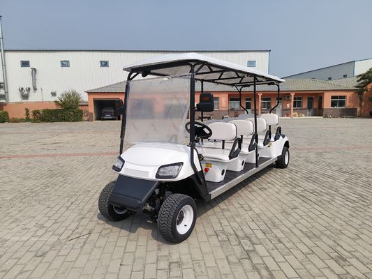 হোয়াইট হাই-এন্ড ৮ সিটার লিথিয়াম ব্যাটারি অফ-রোড ইলেকট্রিক গল্ফ কার্ট কাস্টমাইজেশন সমর্থন করে