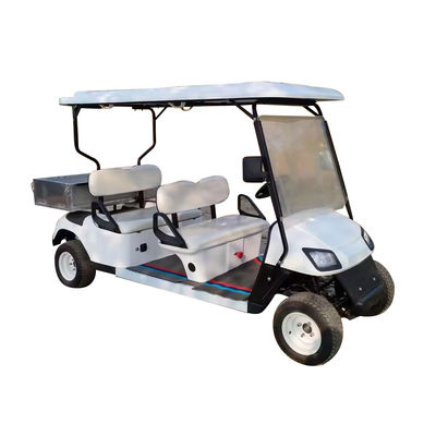 Voiture de golf polyvalente à 4 places avec boîte arrière avec corps en aluminium et plusieurs couleurs