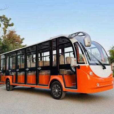 Utility Vehicle 72V Electric Tourist Car 8-23 Seats ODM Electric Sightseeing Car for Sale